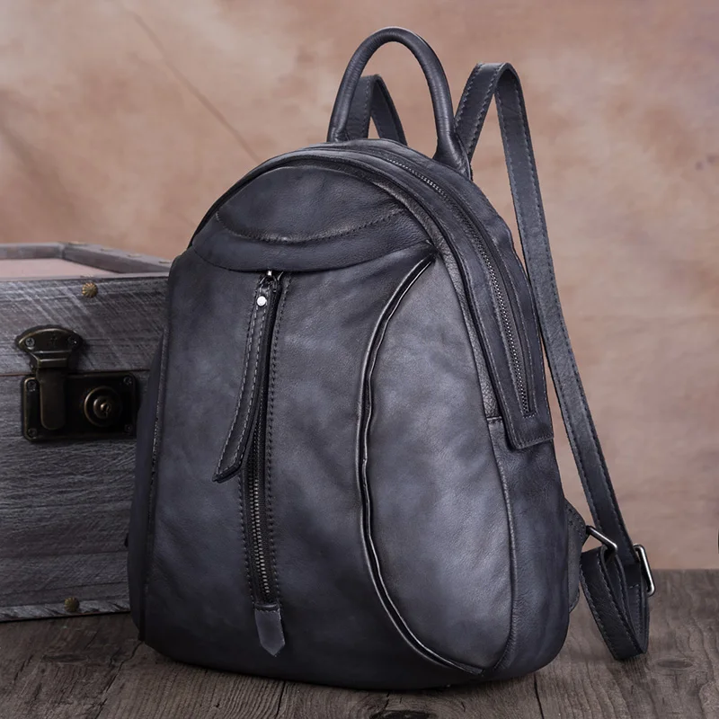 Новая кожаная сумка в стиле ретро, женская кожаная сумка ручной работы, первый слой, коровья кожа, рюкзак, женская сумка на плечо, рюкзак для отдыха и путешествий