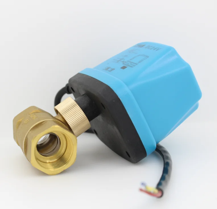 AC24V DC24V Электрический шаровой кран из латуни шаровой кран с электрическим приводом двухсторонние клапаны DN15 DN20 DN25 DN32 DN40