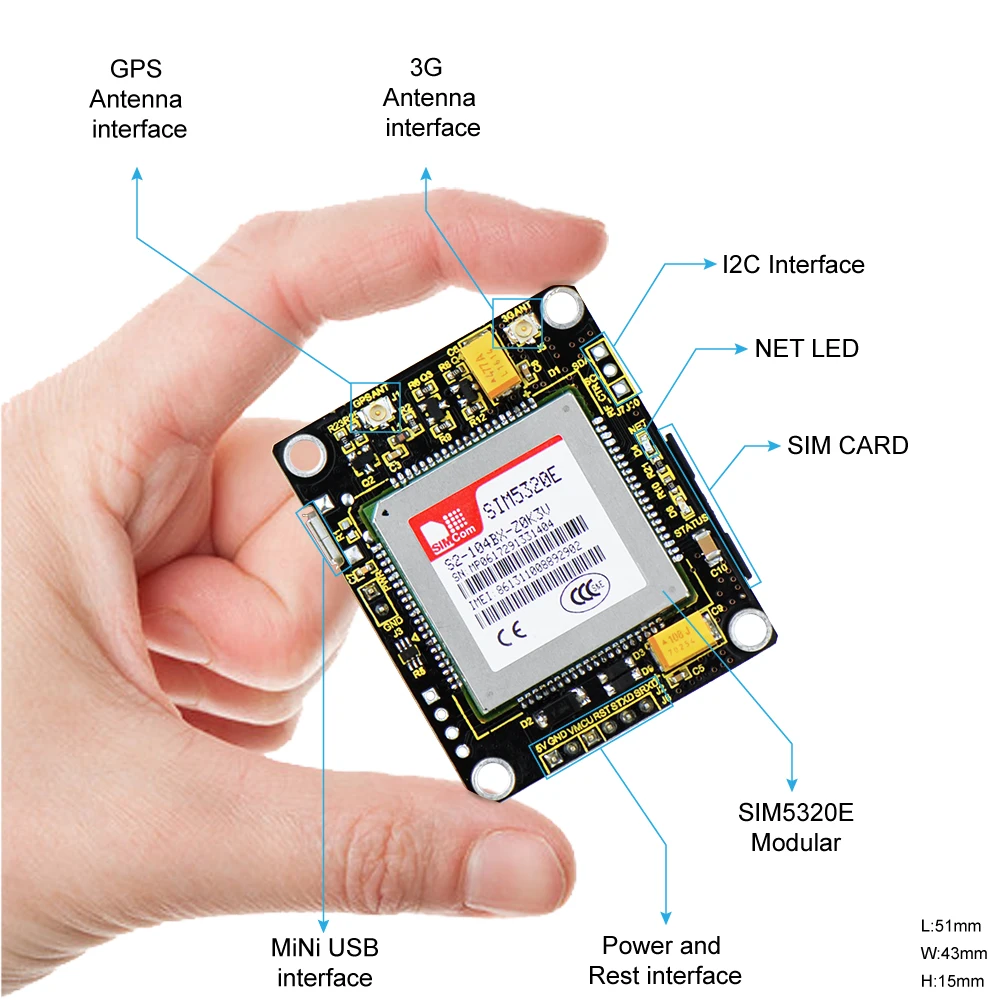 Keyestudio SIM5320E 3g модуль GSM GPRS gps модули для Arduino 51 AVR MCU