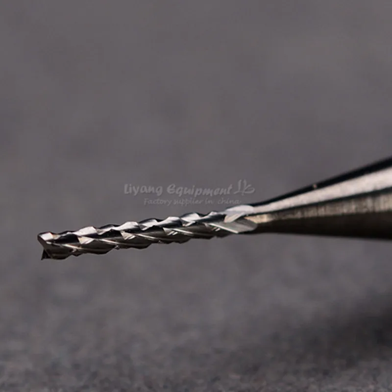 1.0mm PCB Carbide Tools CNC Cutting Bits Millinging Cutters Kit for IC chip Engraving Milling Machine