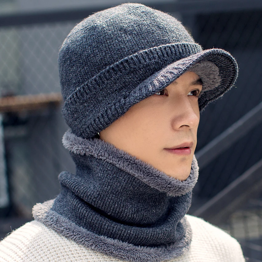 Зимние шапки Skullies Beanies шапка для мужчин и женщин шерстяной вязаный теплый
