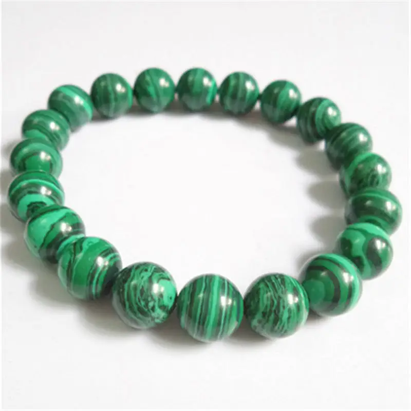 

BB-403 Malachite Beads Bracelet Stretch 9mm Clearance sale