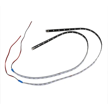 

2pcs 60CM 30SMD Car Strip Under Light Neon Footwell Flexible Waterproof - Blue