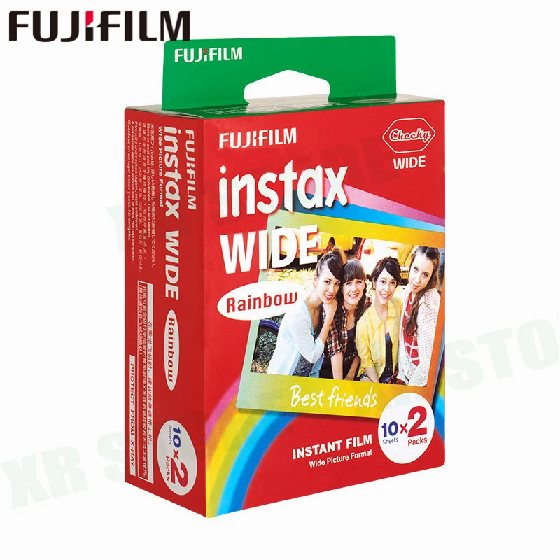 60 Плёнки белая пленка для Fuji Instax радуга широкий мгновенный с белой кромкой для цифровой фотокамеры Fuji Камера 100 200 210 300 500AF Lomography фото