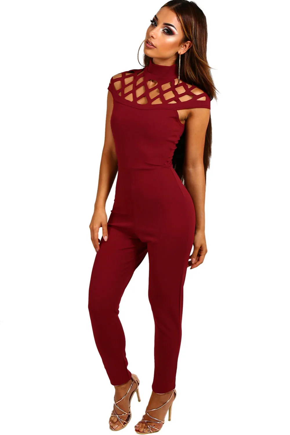 Plum-Cage-Top-Skinny-Fit-Jumpsuit-LC64260-3-1