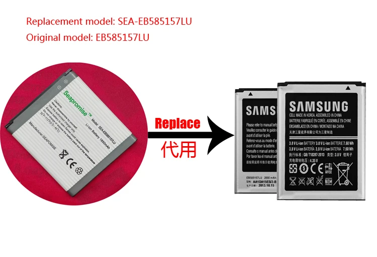 Батарея в розницу EB585157LU для Galaxy Win Duos GT-I8552 I8530 I8550 I8558 SHV-E500 SHV-500S, I869