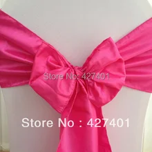 Горячая горячий розовый стул с обивкой из тафты лента для свадьбы события и вечерние украшения