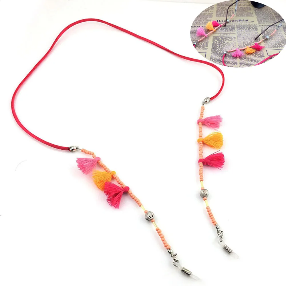 

Women Retro Beads Tassels Non-slip Glasses Sunglasses Spectacle Beads Chain Strap Eyeglass Cord Holder Neck Lanyard