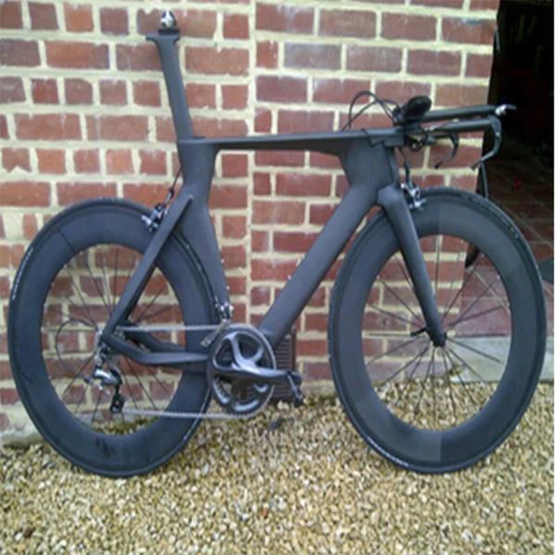 Cheap Beteery store  New Model Carbon Time Trial bike  Carbon TT frame with carbon wheel ful carbon tt bike for sale 0