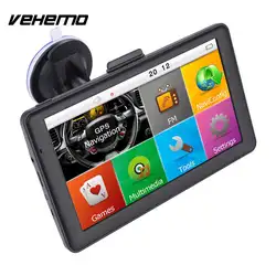 Vehemo 7 дюймов 8 ГБ универсальный Премиум gps навигатор видео 800 мГц автомобиля gps навигации Авто навигатор Smart Audio