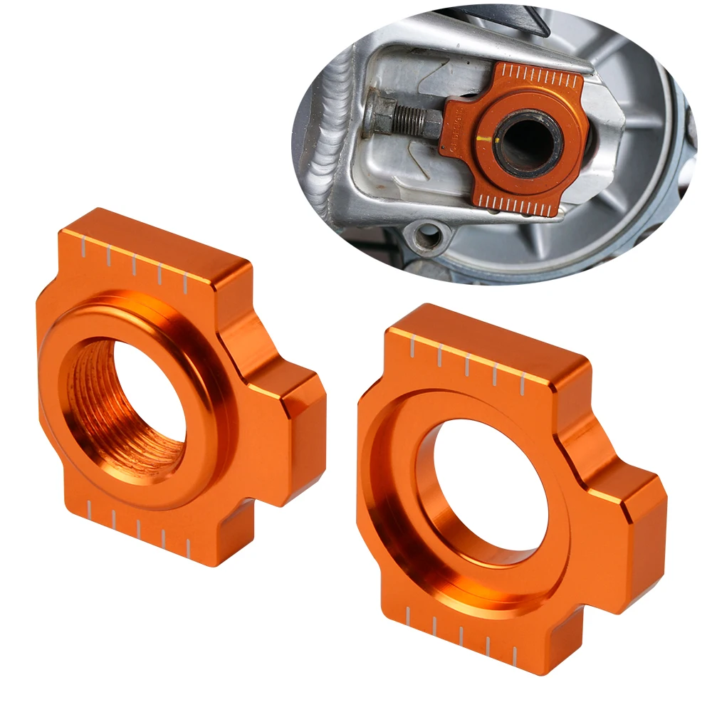 

Motorcycle CNC Axle Block Chain Adjuster Tensioner For KTM 1190 RC8 2008-2011 RC8R 2010-2015 Race Spec Red Bull Limited Edition
