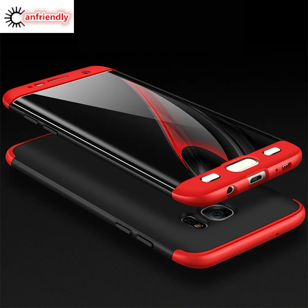 

For Samsung S7 Edge Ultra Thin 360 Full Protective Luxury Cover Case For Samsung Galaxy S 7 Edge 3 in 1 Phone Coque Capa+Gift