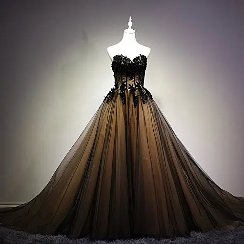 Бальное платье Bealegantom Swettheart черные кружевные платья Quinceanera кружевное с бусинами