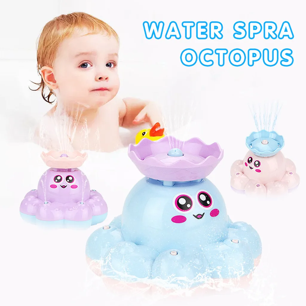 

Water Sprayer Octopus Floating Bathtub Shower Swimming Pool Bathroom Toy For Kid Children's products good-looking Bath toys