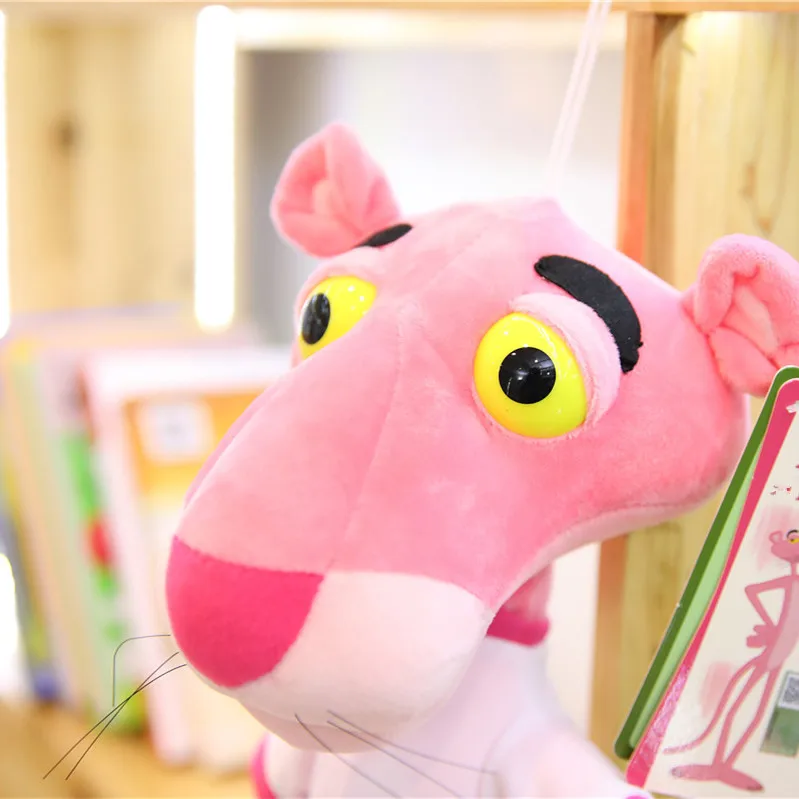 1 шт., 55 см, очень милая розовая футболка с пантерой, плюшевая игрушка, кукла в виде животного, подарок на день рождения для детей, подарок для любви