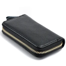 2017 New Cowhide Leather Zipper Purse Bag Women Car Key Wallets Fashion Multifunction Housekeeper Holders Men Key bags