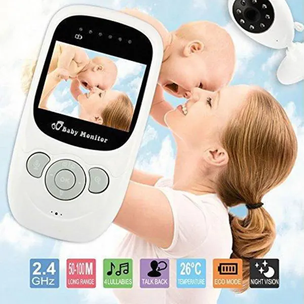 

2.4GHz Wireless 2.4" Baby Monitor Two-way Audio IR Night Vision Camera