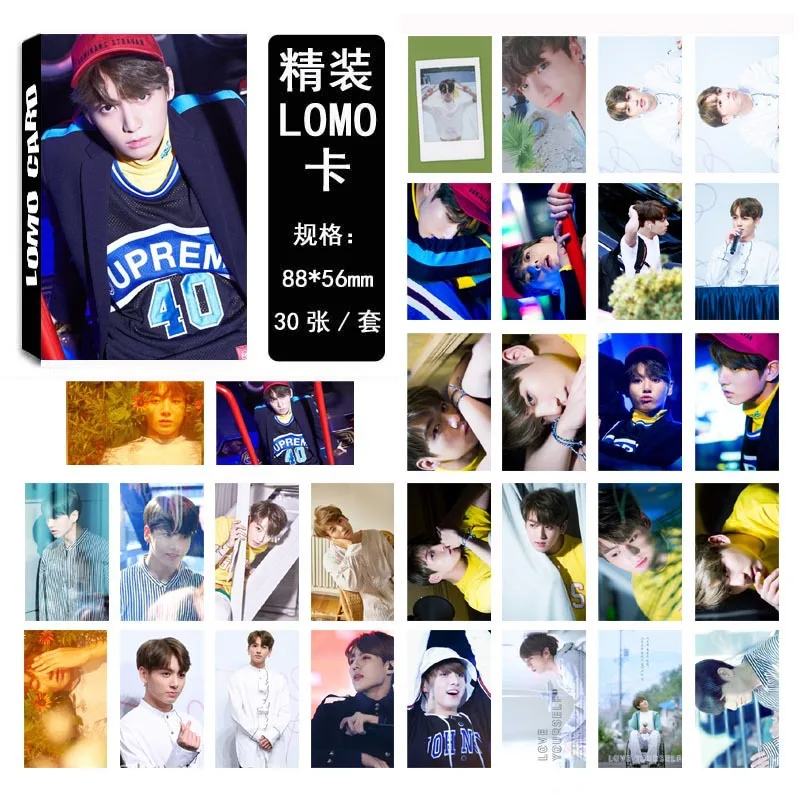 [MYKPOP] NEW1 JUNGKOOK ЛОМО карта 30 шт./компл. KPOP вентиляторы коллекция SA19041316|Игровые