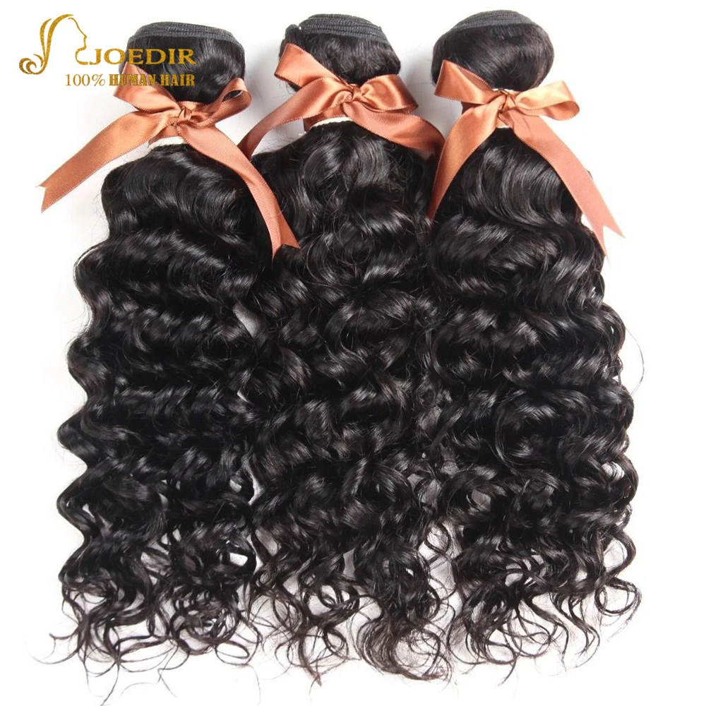 

Joedir Hair Brazilian Water Wave Bundles Human Hair 3 Bundles Non Remy Hair Extensions Natural Color Free Shipping