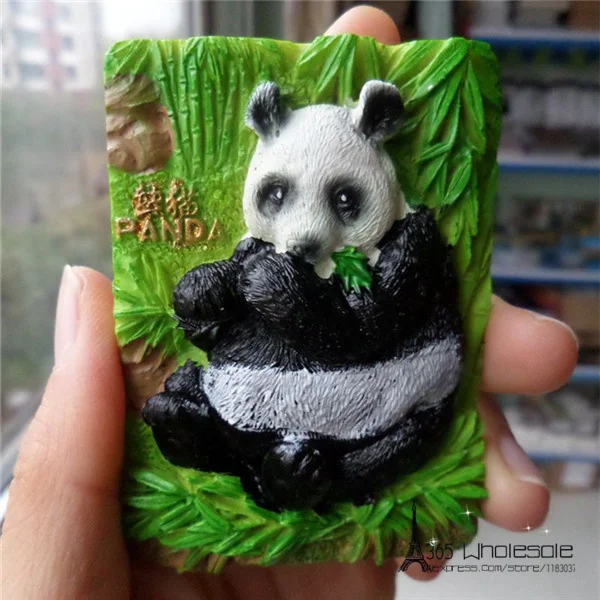 Chinese Panda Bear Tourist Souvenir Fridge Magnet - 3