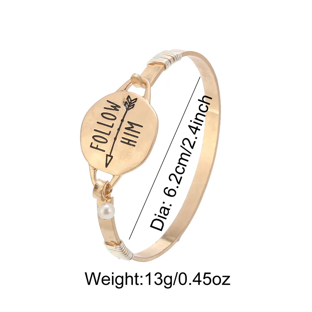 203036-1 FOLLOW HIM BANGLE Siz