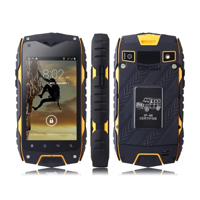 GuoPhone Z6 Rugged Original Waterproof Smartphone 512MB RAM 4GB ROM MTK6572 Dual Core 4 0 IPS