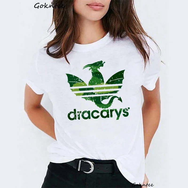 Dracarys Футболка женская мама драконов белая с принтом vogue Футболка camiseta летние топы dracarys Винтажная Футболка femme mujer