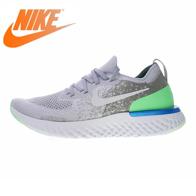 Оригинальный Nike Оригинальные кроссовки Epic реагировать Flyknit мужские кроссовки уличные дышащие кеды спортивные дизайнер Новое поступление