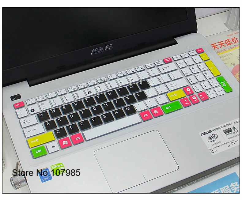 15 6 дюймовый силиконовый защитный чехол для клавиатуры Asus VivoBook Max F541 F541SA F541SC F541UA