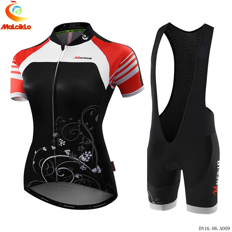 

Women cycling jersey bike short sleeve Black bib pants set custom cycling sport racing suit road bike Columbia apparel