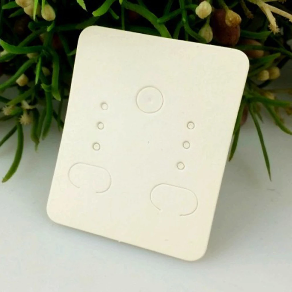 100pcs Professional Type Paper Earring Ear Studs Holder Display Hang Cards Jewelry Packaging