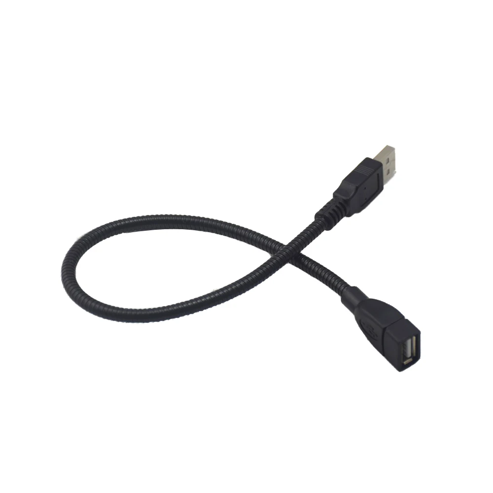 USB Extension Cord Power Apply Cable Flexible Metal Tubing