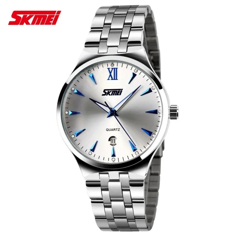 Men Night Vision Quartz Watch Stainless Steel Waterproof Luxury Brand
