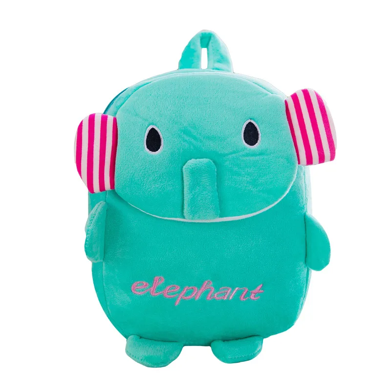 Милые животные elephent Мультфильм Детский плюшевый рюкзак игрушка мини школьные