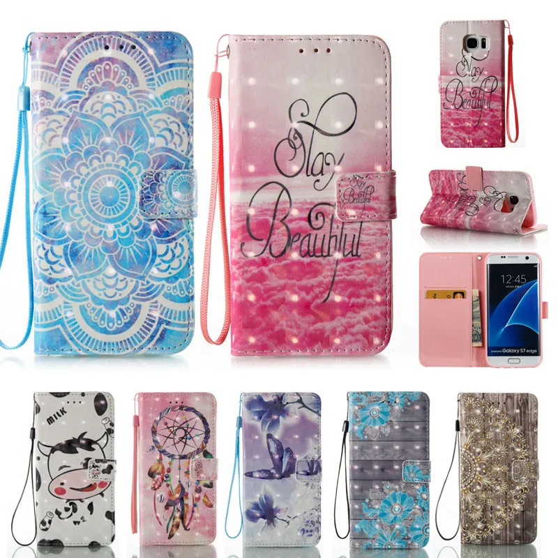 

For Samsung Galaxy S7 Edge G935f Case 3D Effect Wallet Card Slots Flip Leather Case Cover for Samsung Galaxy S7 Edge G935 G9350