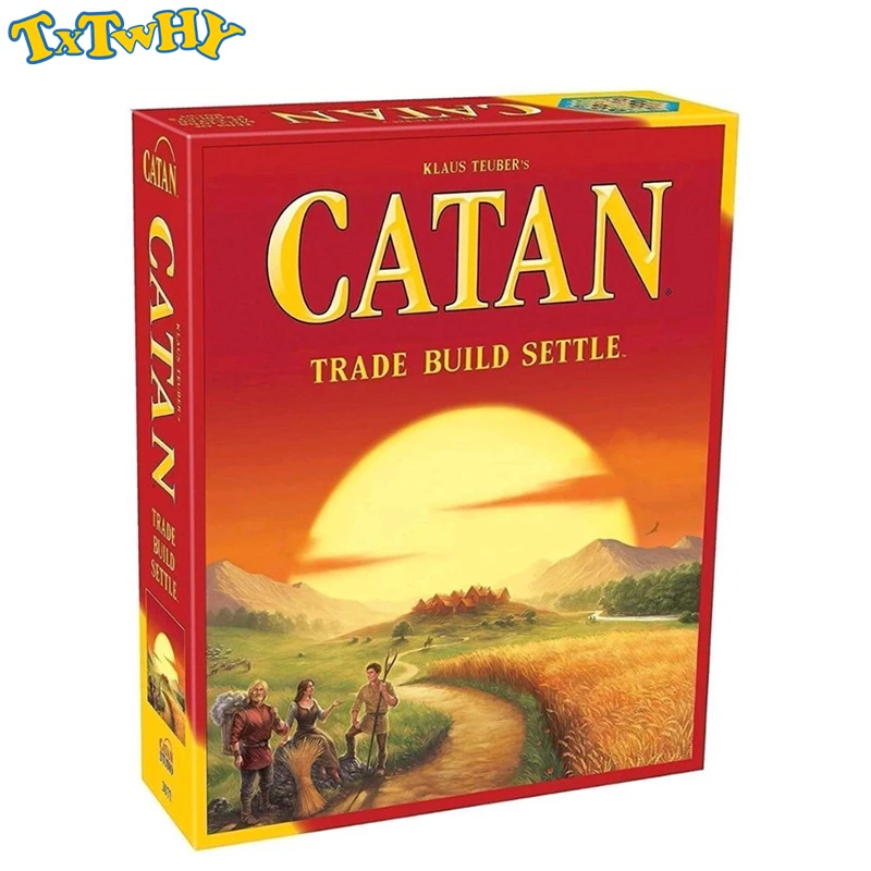 Бесплатная доставка, семейная настольная игра Catan, веселые карточные игры, обучающая тема, английские Веселые карты, домашние вечерние