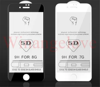 

5D Full Cover Tempered Glass protector for iPhone X 8 7 6 6S Plus Premium Screen Glass Protective