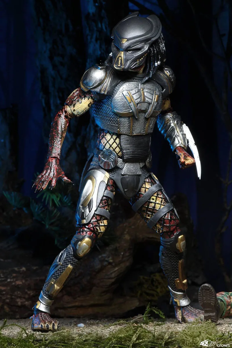 New Type NECA Aliens vs Predator Fugitive Predator Unmasked Scarface PVC Action Figure Toy (8)