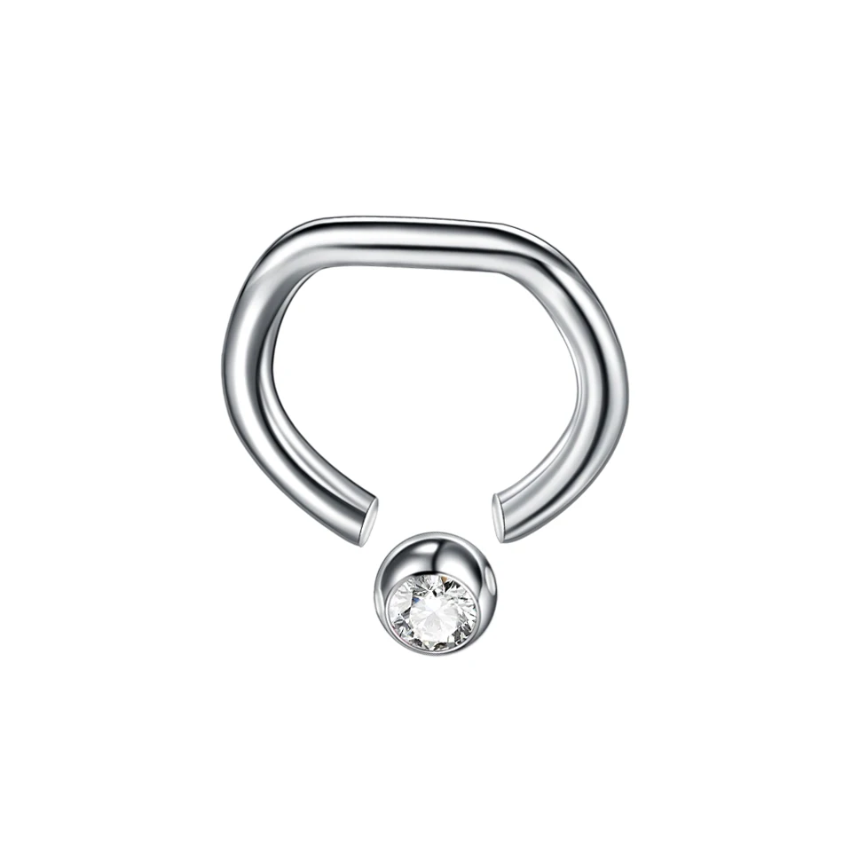 Кольцо для пирсинга с титановым драгоценным камнем ношения в CBR Daith Conch Rook