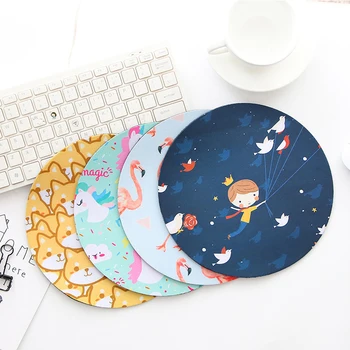 

20*20cm pink pig Circular Mouse Pad Fashion cute Round Office Mice Pad Rubber Home Computer Anti-slip Table Mat Study Room PC