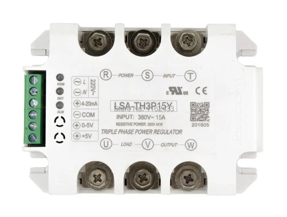 LSA-TH3P15Y Трехфазный AC 15A 380V твердотельный регулятор напряжения/модуль регулятора мощности