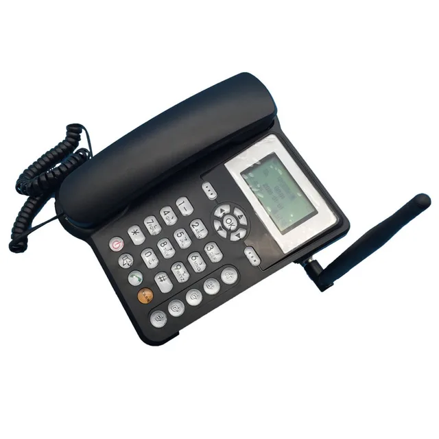 Fixed GSM 900/1800MHz SIM Card Landline Phone With SMS TD SCDMD Desk