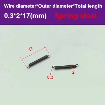 FUMAO Manufacture custom stainless steel compression spring coil Small with hook0.3*2*17/20/25(mm) | Обустройство дома