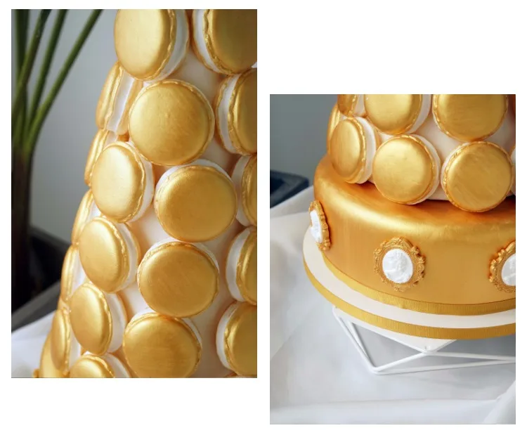 Имитация подставка для макарон игрушечный торт украшение окна Радуга Разноцветные Поддельные Модель торта Золотой торт