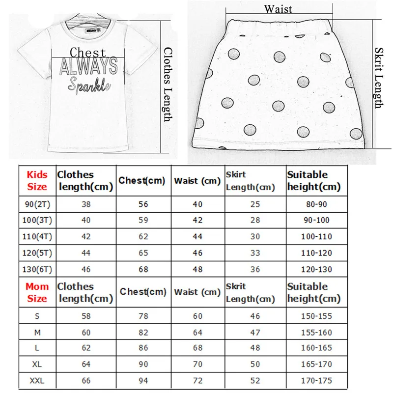 HE-Hello-Enjoy-Mother-Daughter-Matching-Clothes-Sets-Kids-2019-Short-Sleeves-Dot-T-shirt-Skirts (5)