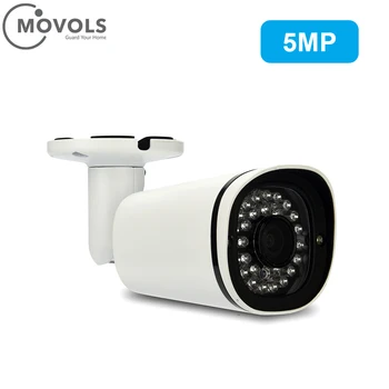 

MOVOLS PoE IP Camera 5MP HD Waterproof Infrared Night Vision Security Video Surveillance Ip Camera Outdoor 16-128 SD Card Ip Cam