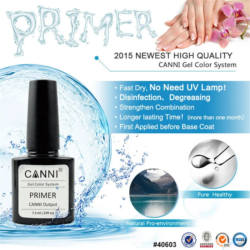 CANNI Primer Nail Gel Soak Off UV/LED Gel Nail Polish Professional Base