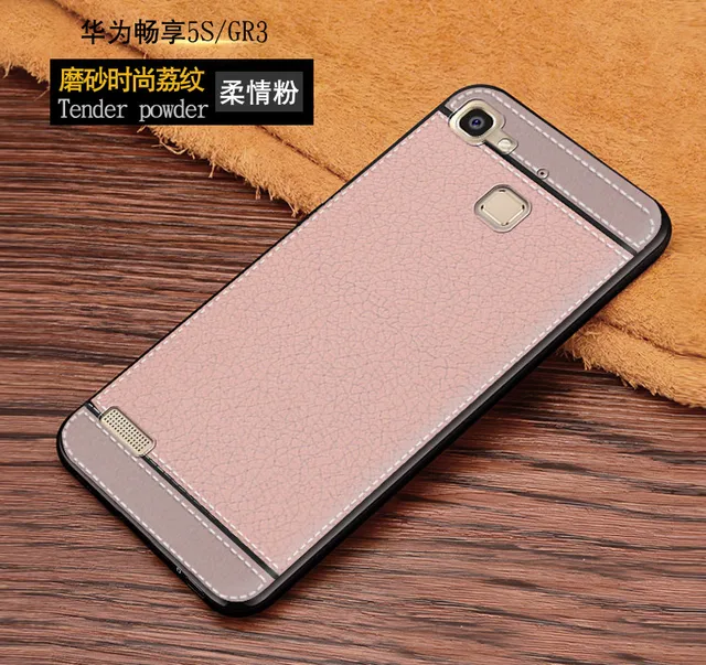 Leather Phone Bumper Fitted Case | Protective Case Gr3 - Leather Cases Huawei - Aliexpress