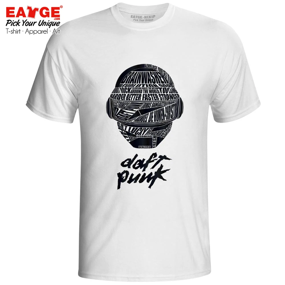 

Daft Punk T Shirt French Electronic Music Duo Brand Funk Techno Disco Rock Synthpop Design T-shirt Print Fashion Unisex Tee