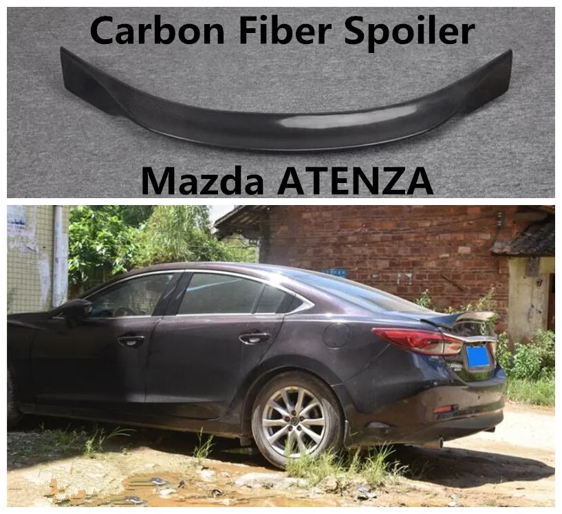 Спойлер из углеродного волокна для Mazda ATENZA 2014 2015 2016 2017 2018 2019 высококачественные